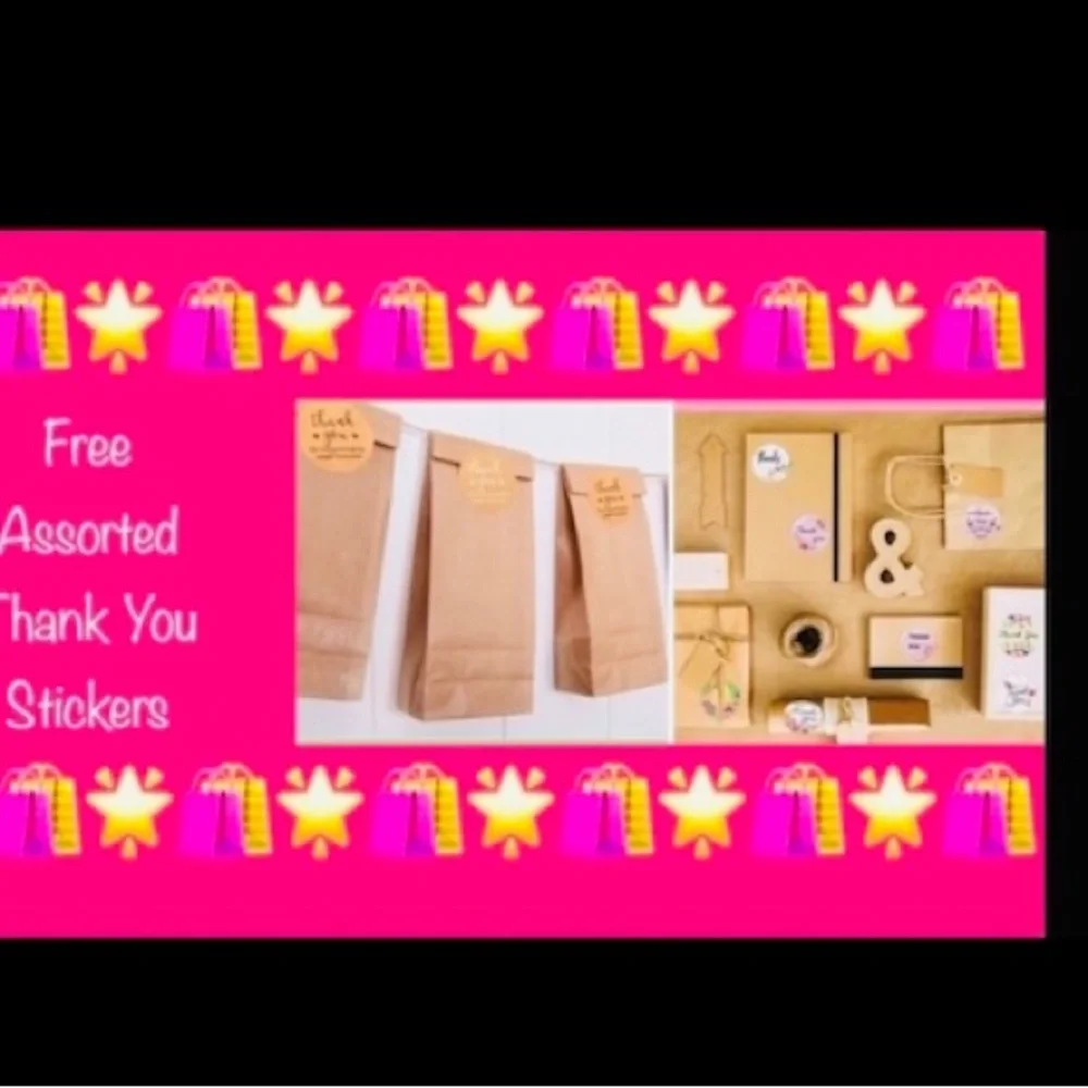 100pcs  ~ Shipping Package Kit ⭐️50-Poly Mailers⭐️50 -TY Stickers⭐️🆕⭐️